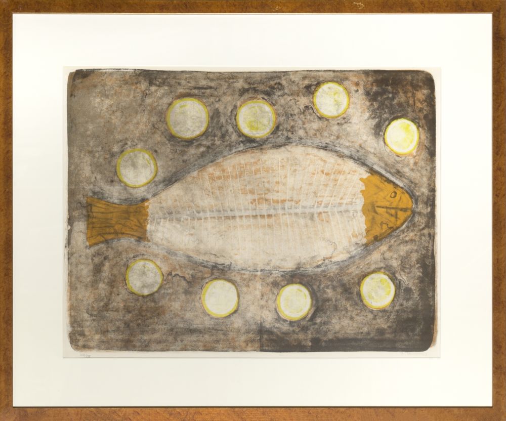 Litografia Tamayo - Demi Poisson (Half Fish)
