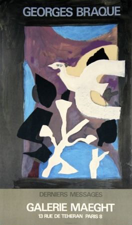 Litografia Braque - Derniers Messages Galerie Maeght