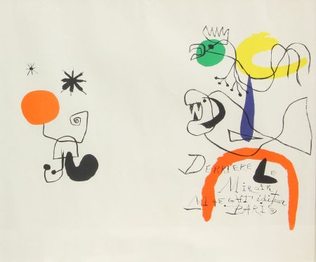 Litografia Miró - DERRIER LE MIRROIR