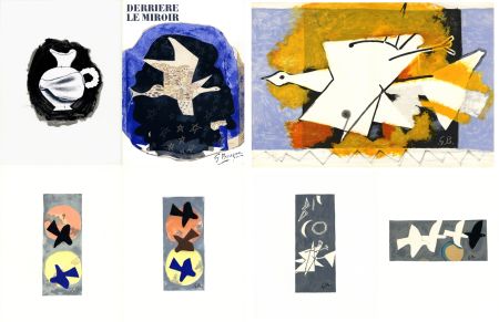 Libro Illustrato Braque - DERRIÈRE LE MIROIR N° 115. BRAQUE. 9 lithographies couleurs (1959)