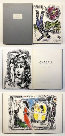 Libro Illustrato Chagall - DERRIÈRE LE MIROIR N° 147. CHAGALL. DE LUXE SUR ARCHES. 3 lithographies (1964)