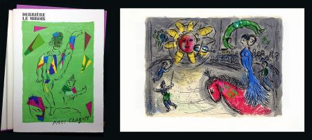 Libro Illustrato Chagall - DERRIÈRE LE MIROIR N° 235. MARC CHAGALL. DE LUXE SUR ARCHES. 2 Lithographies Originales (1979)