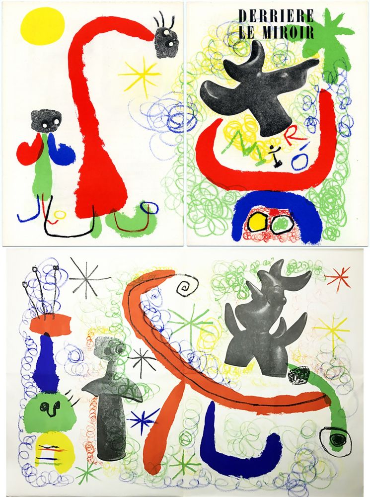 Litografia Miró - DERRIÈRE LE MIROIR n° 29-30 - MIRO. PARLER SEUL - Mai 1950.