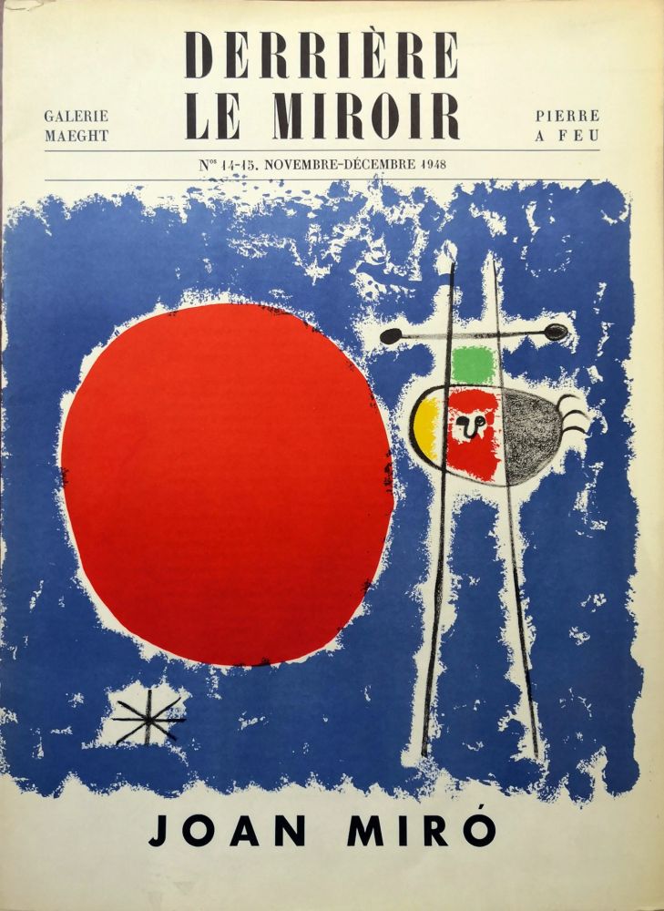 Libro Illustrato Miró - Derrière le Miroir n. 14/15. Novembre-Décembre 1948.