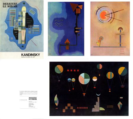 Libro Illustrato Kandinsky - Derrière le Miroir n° 154. KANDINSKY, Bauhaus de Dessau (1927-1933) (1965).