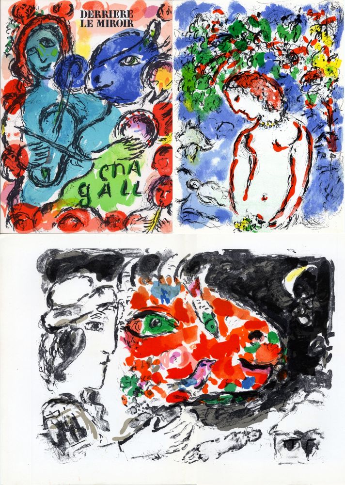 Libro Illustrato Chagall - Derrière Le Miroir n° 198 - CHAGALL. Exposition de 31 peintures de 1968 à 1971. Mai 1972.