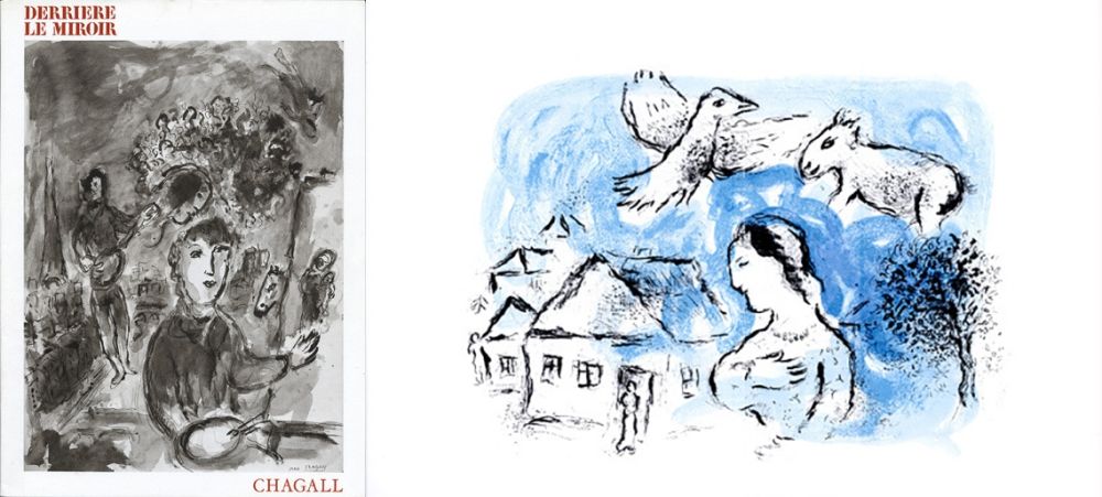 Libro Illustrato Chagall - Derrière le miroir N° 225. CHAGALL. Octobre 1977.