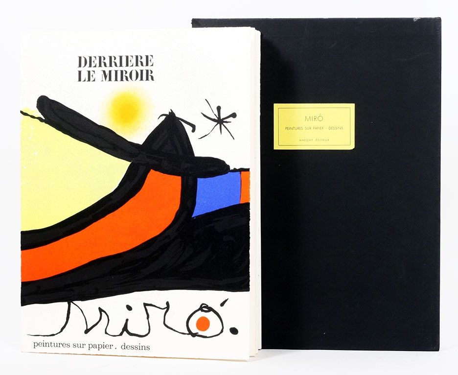 Libro Illustrato Miró - Derriére le Miroir 193/194. Peintures Sur Papier, Dessins