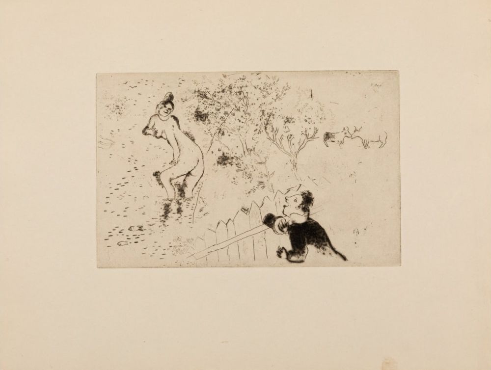 Incisione Chagall - Desire III. Les sept Péchés capitaux (The Seven Deadly Sins)