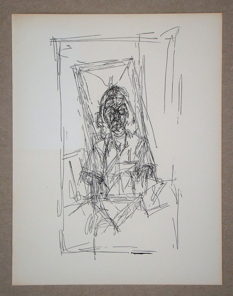 Litografia Giacometti - Dessin, 1954