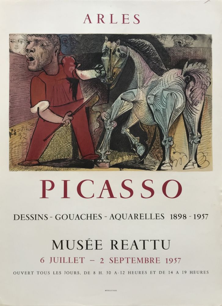 Litografia Picasso - Dessins-Gouaches-Aquarelles 1898-1957