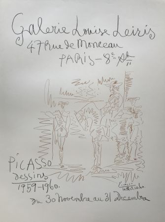 Litografia Picasso - Dessins 1959-1960