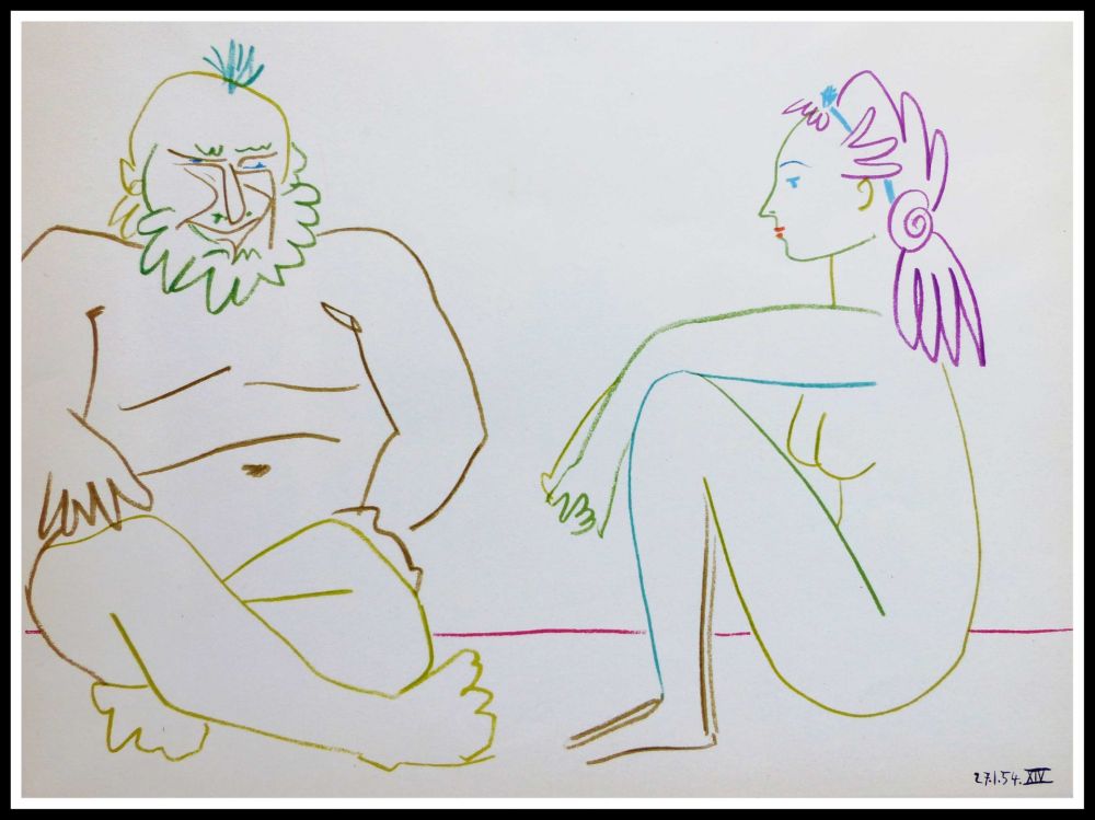 Litografia Picasso (After) - DESSINS DE VALLAURIS VII