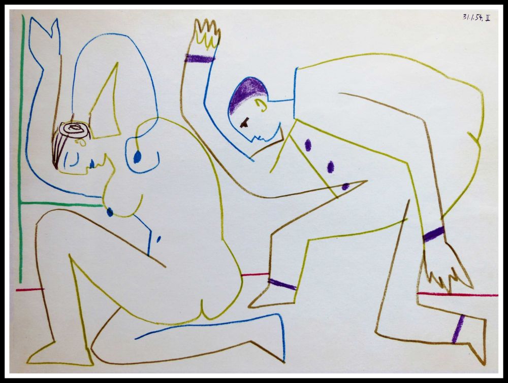 Litografia Picasso (After) - DESSINS DE VALLAURIS VIII