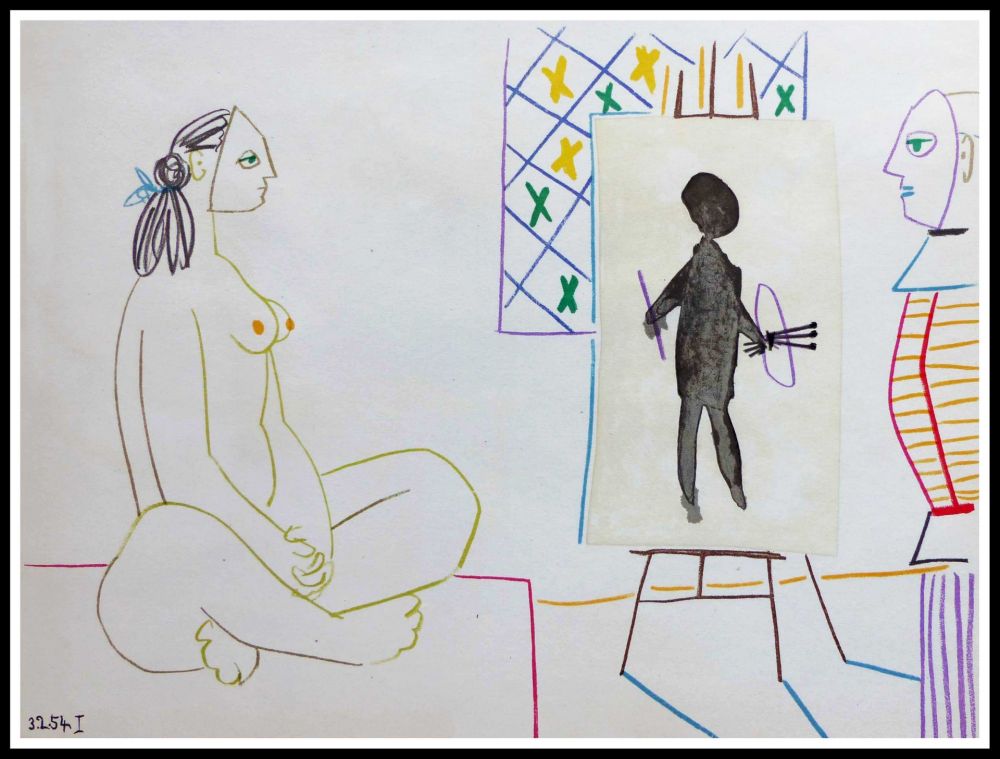 Litografia Picasso (After) - DESSINS DE VALLAURIS X