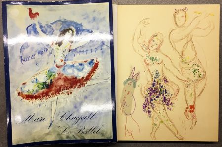 Litografia Chagall - DESSINS ET AQUARELLES POUR LE BALLET