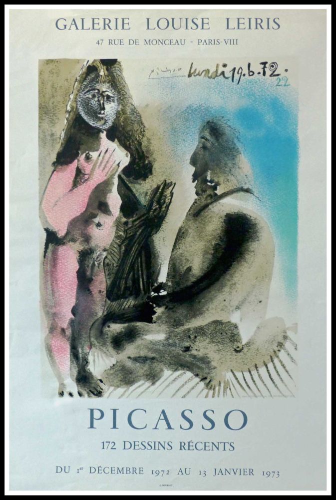 Manifesti Picasso - DESSINS PICASSO, GALERIE LOUISE LEIRIS 