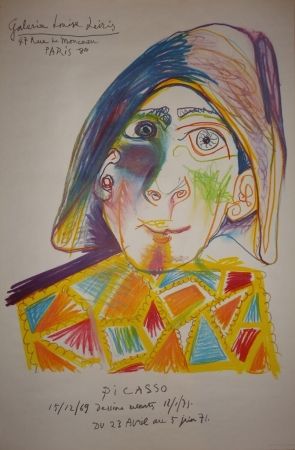 Litografia Picasso - Dessins récents - Louise Leiris 1971