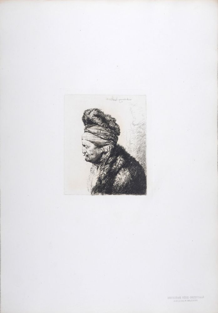 Rotocalcografia Rembrandt - Deuxième tête orientale