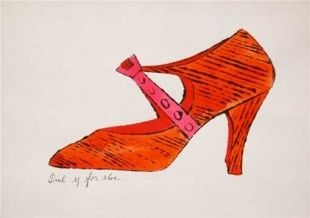 Litografia Warhol - Dial M for Shoes
