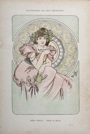 Litografia Mucha - Dictionnaire des Arts Décoratifs, 1902