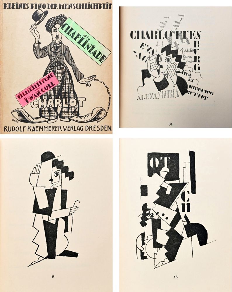 Libro Illustrato Leger - DIE CHAPLINIADE (Filmdictung von Iwan Goll) 1920.