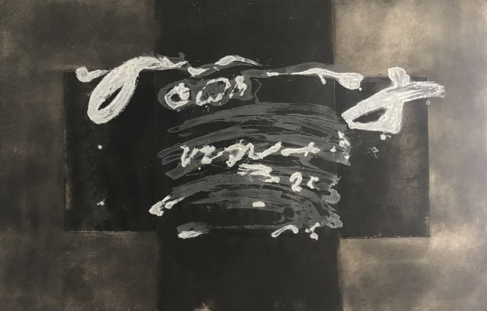 Incisione Tàpies - Diptyque avec Croix