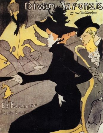 Litografia Toulouse-Lautrec - Divan japonais