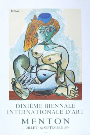 Litografia Picasso - Dixième Biennale Internationale d'Art, Menton