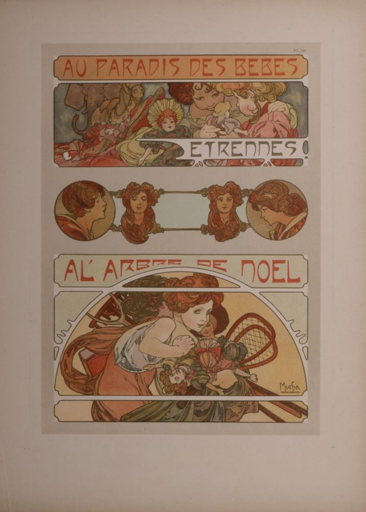 Litografia Mucha - Documents Décoratifs, 1902