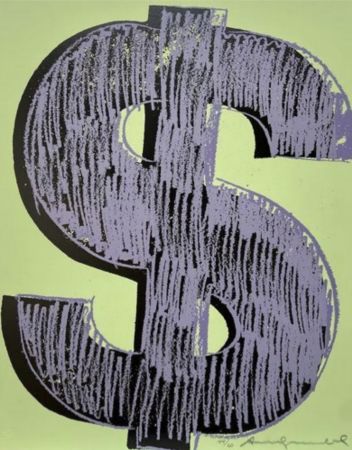Serigrafia Warhol - Dollar sign