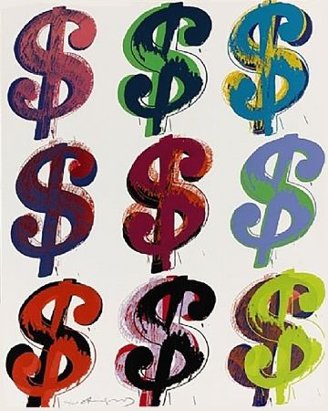Serigrafia Warhol - Dollar Sign (9) FS II.286