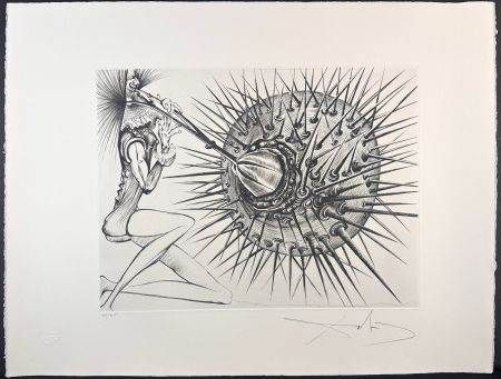 Incisione Dali - Don Quichotte et l'oursin