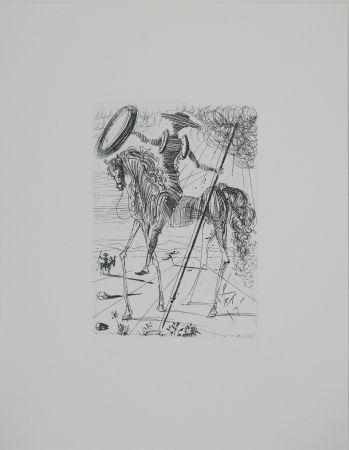 Incisione Dali - Don Quichotte et Sancho Panza
