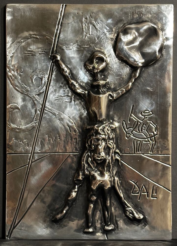 Rilievo Dali - Don Quichotte Silver Bas Relief