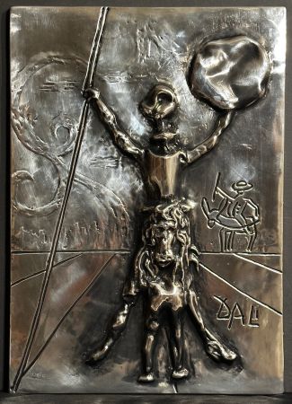 Rilievo Dali - Don Quichotte Silver Bas Relief