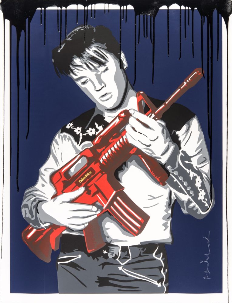 Serigrafia Mr Brainwash - Don't Be Cruel (Blue)