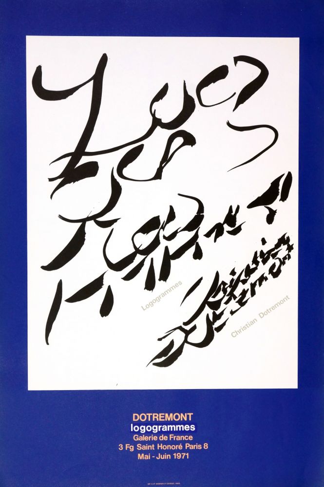 Litografia Dotremont - Dotremont, logogrammes, 1971