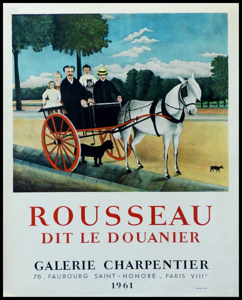 Manifesti Rousseau - DOUANIER ROUSSEAU GALERIE CHARPENTIER ROUSSEAU DIT LE DOUANIER 