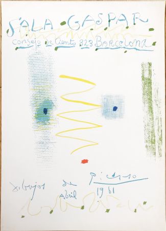 Litografia Picasso - Drawings by Picasso - poster - Sala Gaspar, Barcelona (