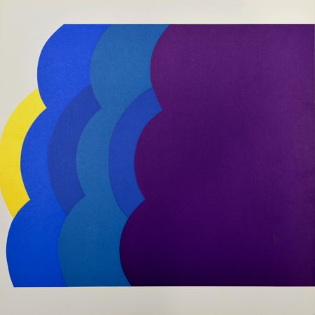Serigrafia Pfahler - Drei-Tex Blau, 1967 - Very scarce!