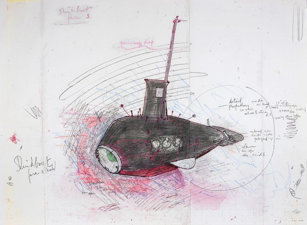 Serigrafia Panamarenko - Duikboot