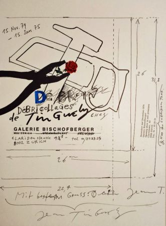 Serigrafia Tinguely -   „Débricollages de Tinguely chez Galerie Bischofberger“