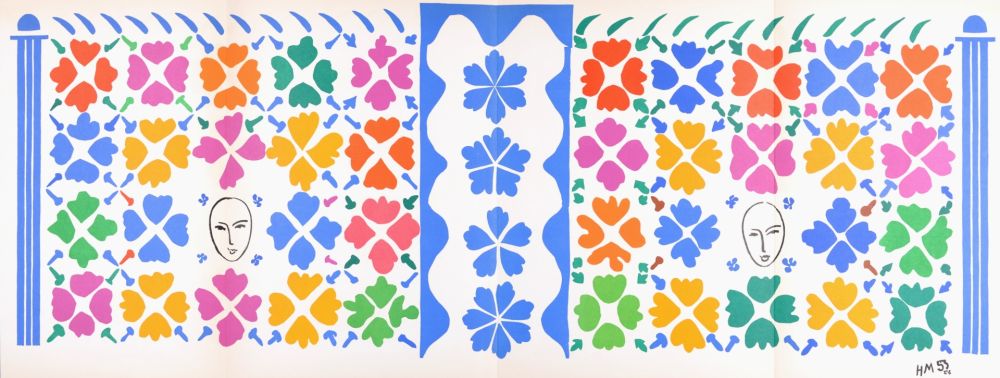Litografia Matisse (After) - Décoration-Masques, 1958