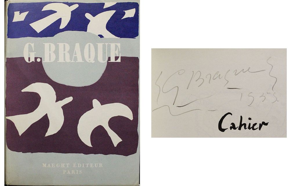 Non Tecnico Braque - Dédicace / dessin pour Cahier de Georges Braque 1917-1947