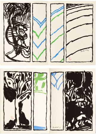 Libro Illustrato Alechinsky - E.-M. Cioran : ‎VACILLATIONS‎. Avec 32 lithographies originales. 1 des 30 AVEC SUITE AQUARELLÉE SIGNÉE (1979)