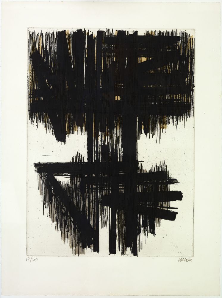 Acquaforte Soulages - Eau Forte VI