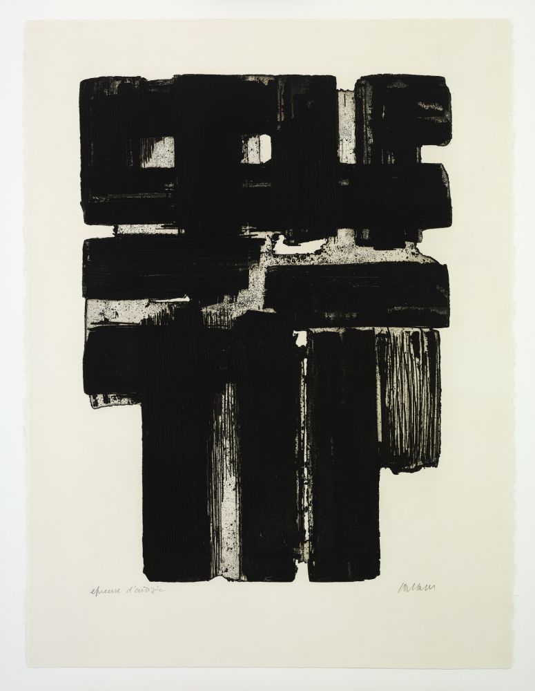 Acquaforte Soulages - Eau Forte X b