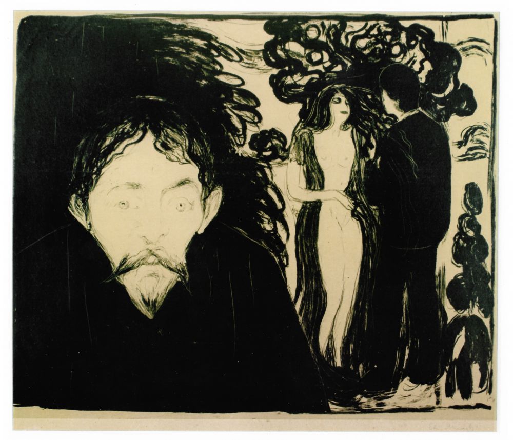 Litografia Munch - Eifersucht (Jealousy)