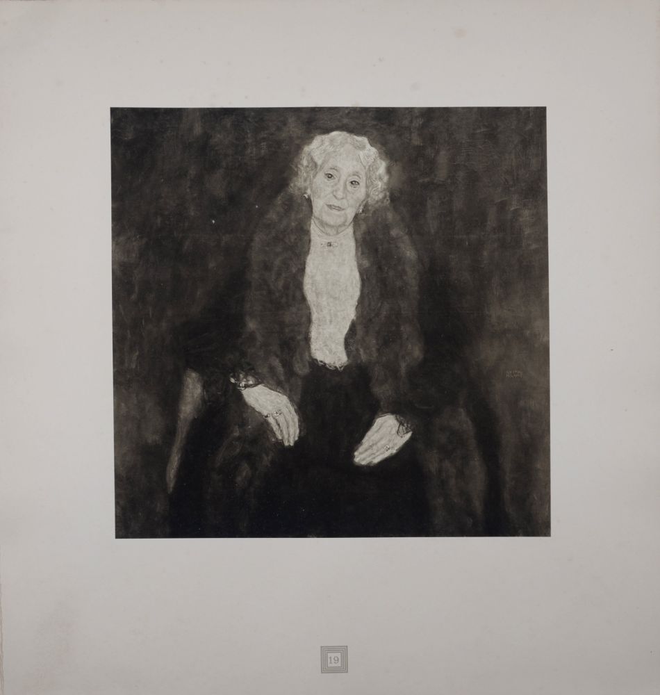 Litografia Klimt (After) - Eine Nachlese Folio, Einer Alten Dame, 1931